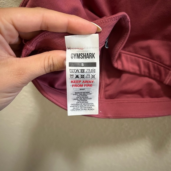 Gymshark Dark Pink Bandeau Sports Bra - Picture 3 of 3